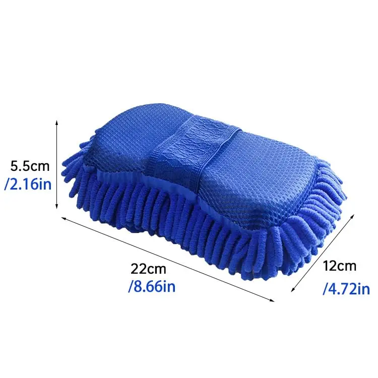 Car Wash Mitt Microfiber Chenille Sponge Cleaning Glove Scratch Free Absorbent Washing Pad Towel Auto Detailing Care Accessories