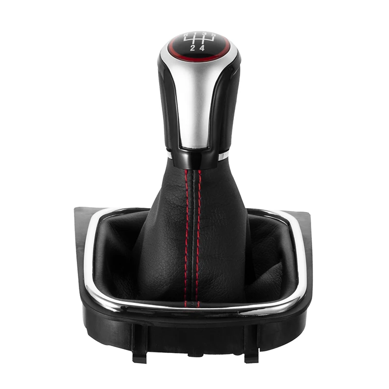 For Volkswagen VW Golf 6 Golf 5 A5 MK5 GTI GTD R32 2004 2005 2006 2007 2008 Scirocco 5 6 Speed Gear Shift Knob Boot Cover Collar