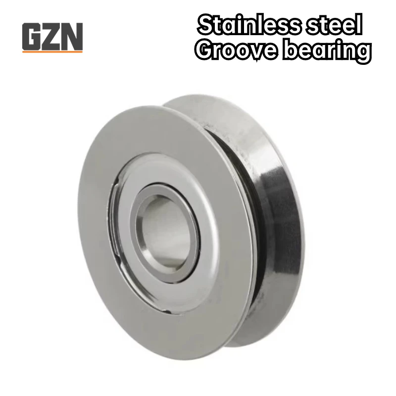 5PCS Stainless Steel 440 Micro Bearing with Groove Pulley V-U H-type SZV2-10 SZU3-12 4-12 3-4-14 6-16 SZH3-11 Winding Machine