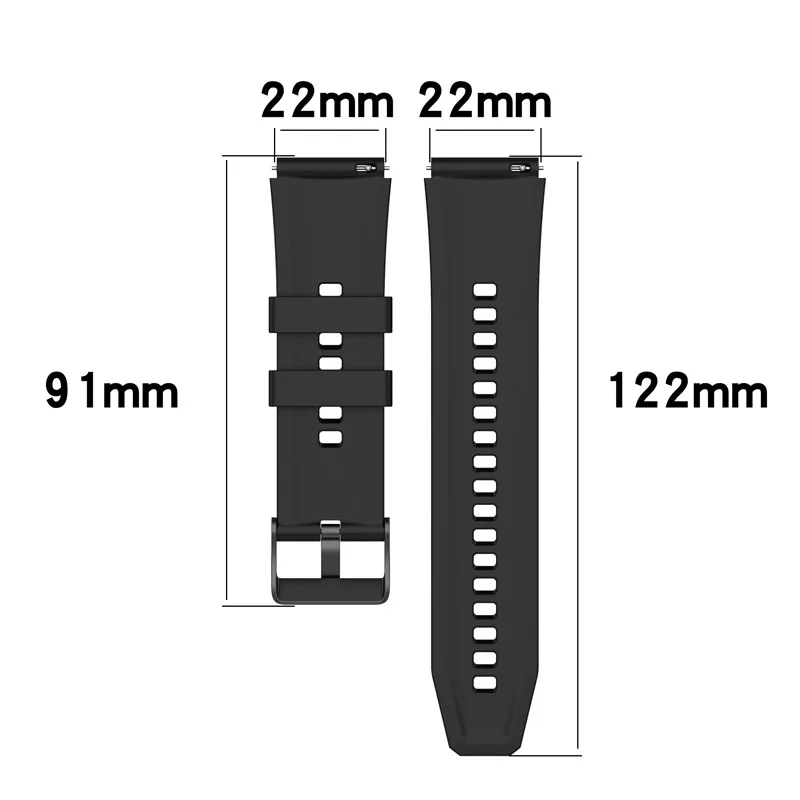 Dành Cho Huawei GT3 Pro 46Mm Dây Đeo Dây Silicon Cho Huawei GT2 Pro 46Mm/Watch3 Pro Ban Nhạc Thể Thao vòng Tay 22MM Dây Correa