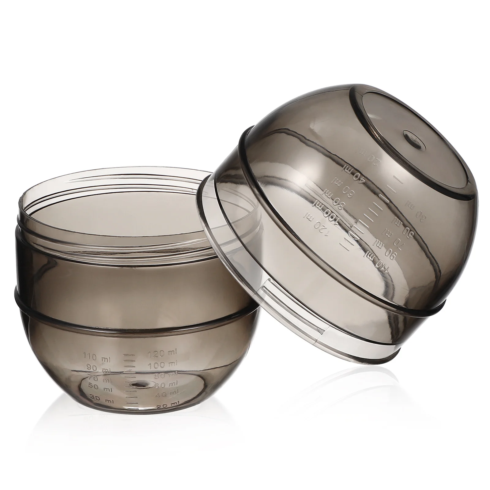 صبغ خلط كوب المزدوج علامات التخرج وعاء اللون لصالون المنزل استخدام مجموعة تلوين الشعر أدوات مادة البولي بروبيلين لون الشعر #2