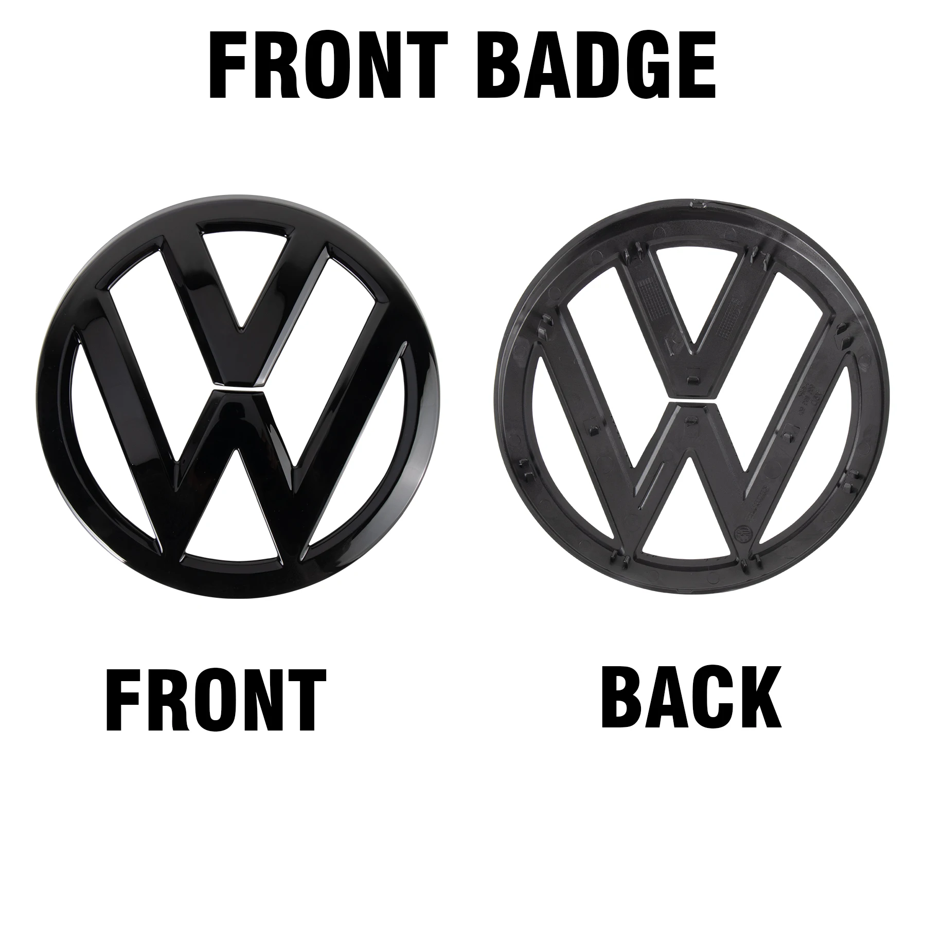 1/2pcs ABS Car Styling Front Hood Badge Rear Trunk Emblem Cover Auto Accessorie For Volkswagen VW Golf 7 MK7 2014 2015 2016 2017