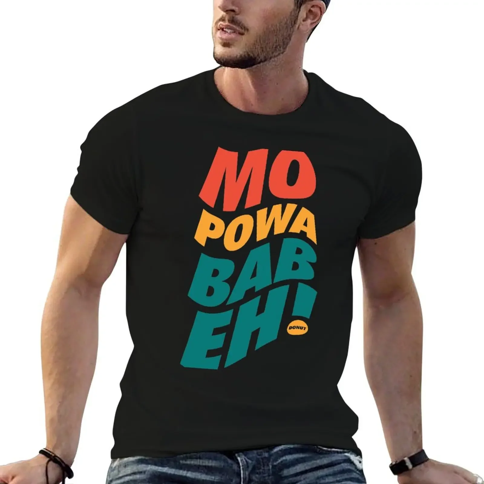 Mo Powa Babeh (More Power Baby) T-Shirt korean fashion customs design your own clothing for men