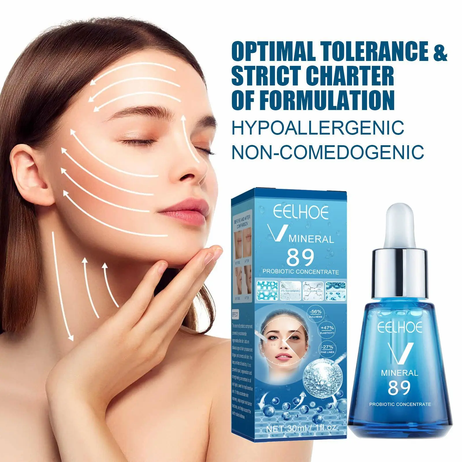 V89 Probiotic Concentrate Anti-Wrinkle Serum Hyaluronic Acid Anti Aging Brightening Cream Facial Lifting Firming Daily Skin Care