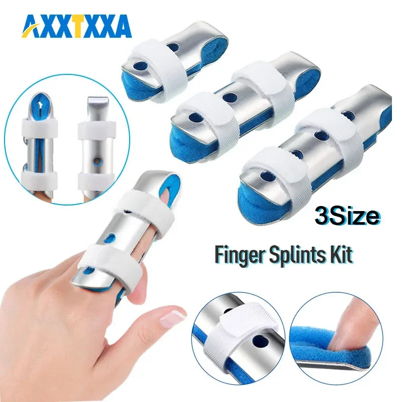 1PCS Finger Fixing Splint Pain Relief Finger Splint Brace Support For Finger Fracture Straightening Curved Bent Joint Sprain