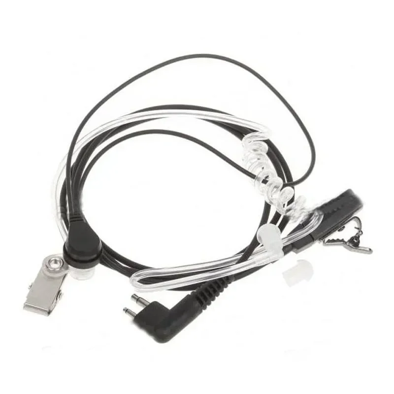 Security 2-Pin Acoustic Air Tube Earpiece Headset PTT Mic for Motorola Walkie Talkie EP450 GP300 CP040 CP140 CP180 CP200 Radio