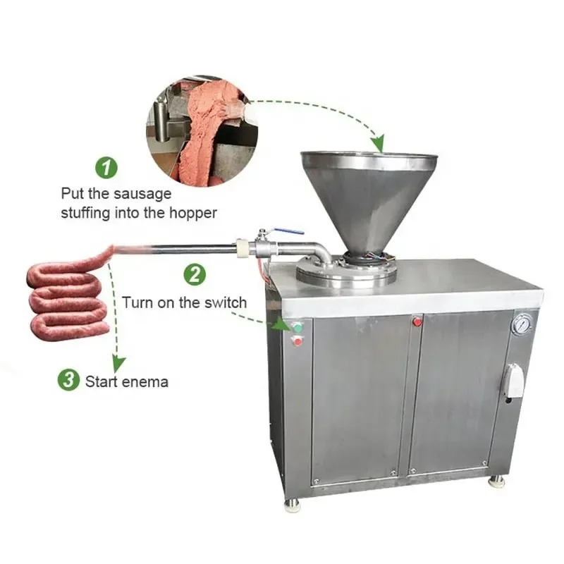 hot selling Automatic Commercial Sausage Making Machine Vacuum Meat Processing Sausage Stuffing Machine