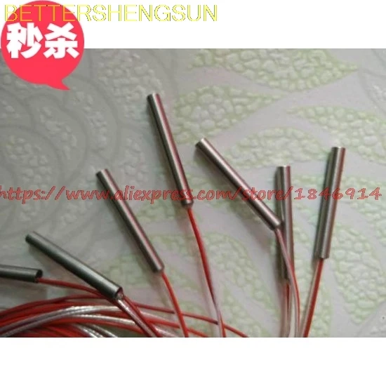 Free shipping      High precision Pt100 temperature sensor with 3mm * 30MM * 500mm line