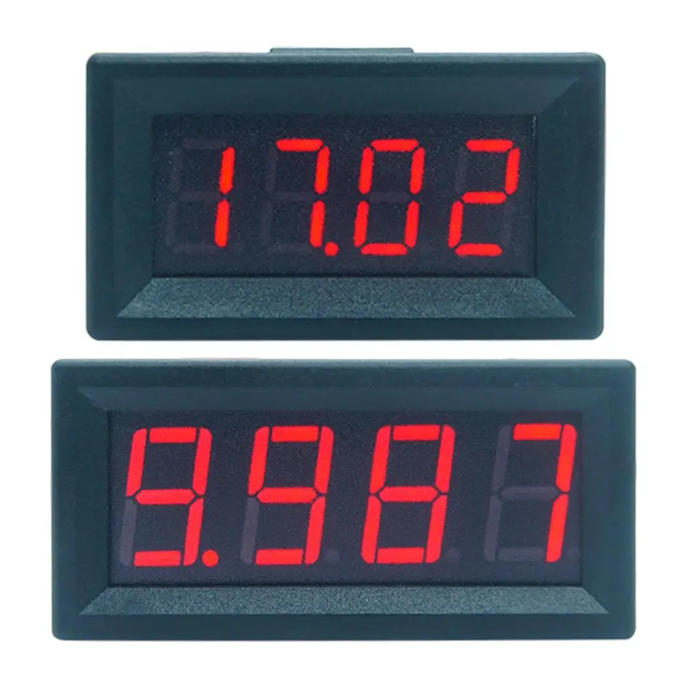 Mini Digital LED Display 4 Digits 0-100V Voltmeter Panel Voltage Volt Voltage Meter Tester Detector for Car Home