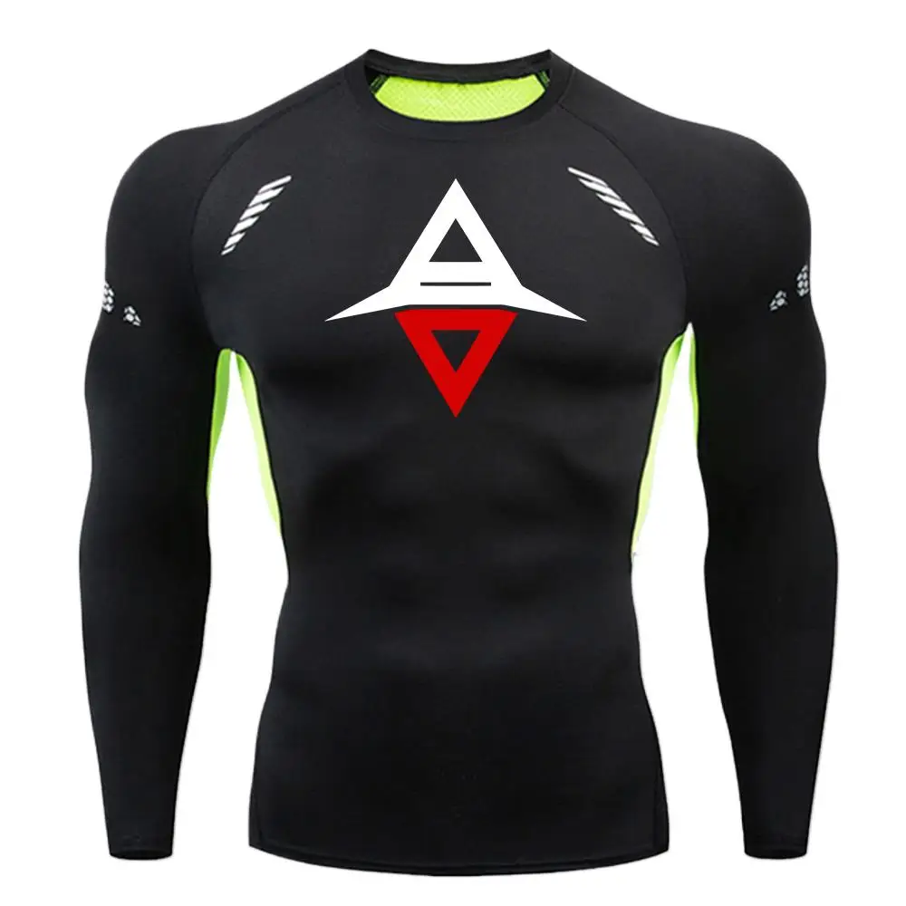Men Running Compression T-shirt Long sleeves Sport Tees Gym Fitness Sweatshirt Male Jogging Tracksuit Homme Athletic Shirt Tops
