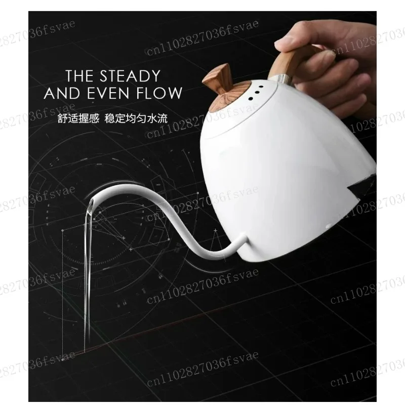 Hand Brewed Coffee Pot, Hanging Ear Coffee Tea Brewing, Stainless Steel Drip Filter, Slender Spout Pot, Induction Cooker Pot