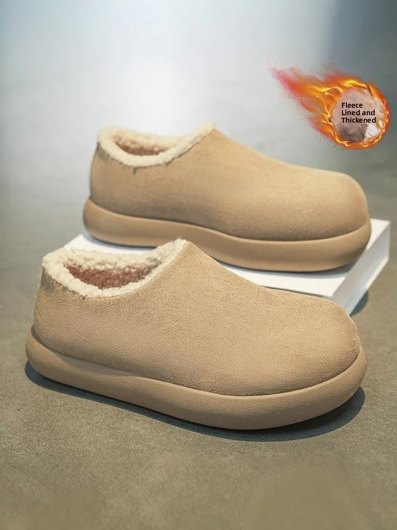 

Men's Winter Fce Lined Slip-On Birkfoot Soft Bot Casual oes Waterproof Non-Slip Sports Leisure oes round Toe Thi ...