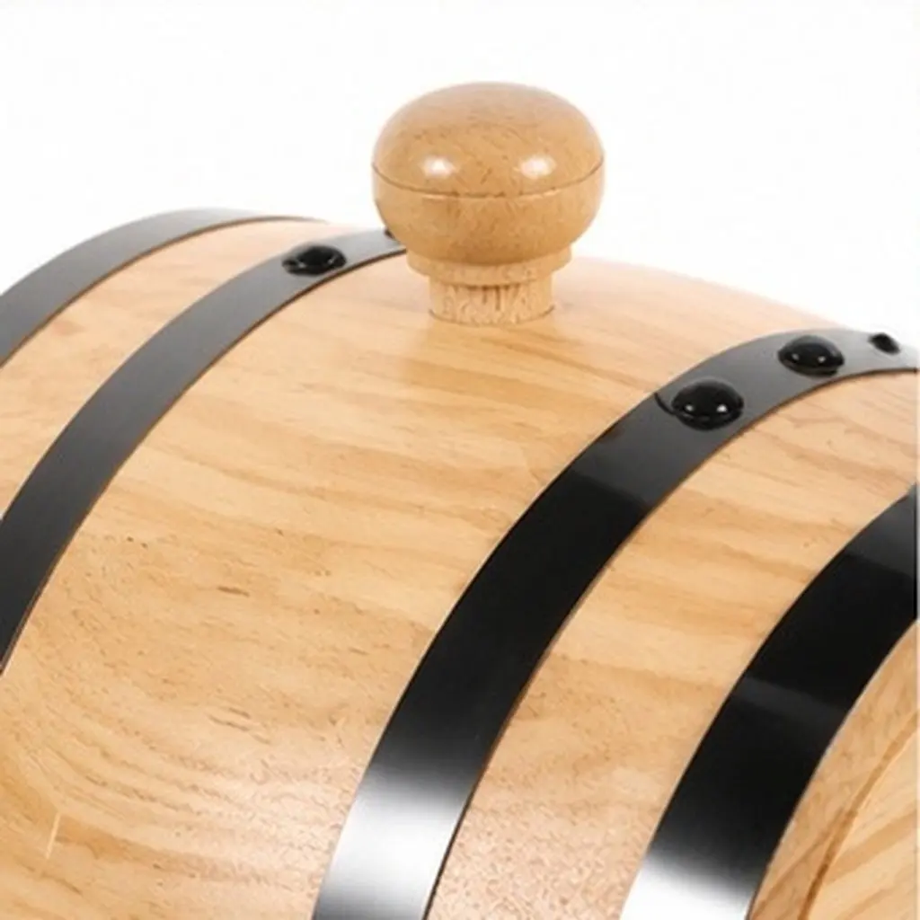 1Pcs Rustic Wooden Wine Barrel Set Oak Aging Barrel for Spirits Whiskey Rum Beer Home Bar Decor Drink Dispenser Set