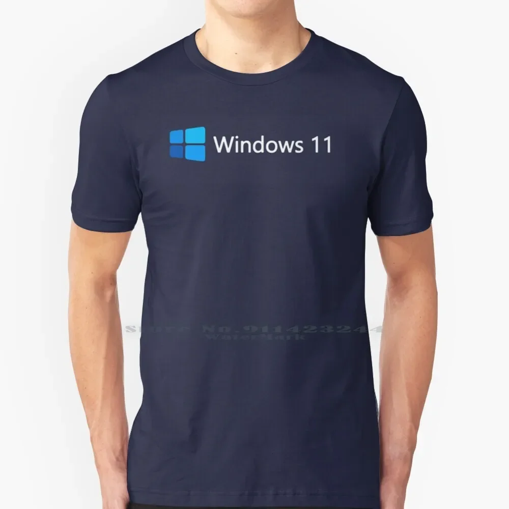 Windows 11 T Shirt 100% Pure Cotton Windows 2021 2022 Creative Trending Vintage Cool Gift Euro Us Size