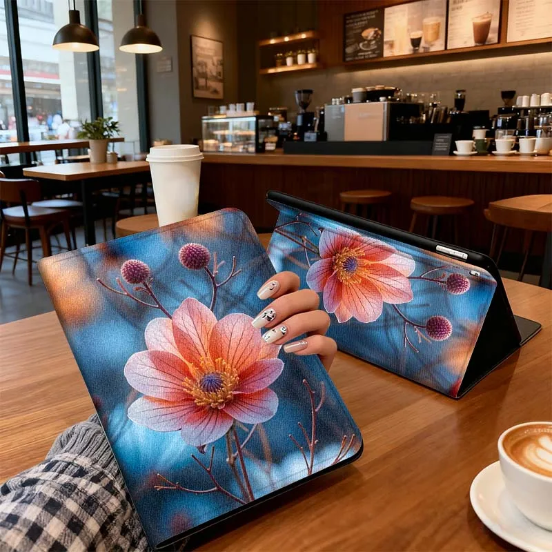 

Цветочный простой узор для iPad Pro Air Mini 2 3 4 5 6 7 7 8 9 10 11 10,2 9,7 10,5 10,9 11 13 дюймов Чехол для планшета