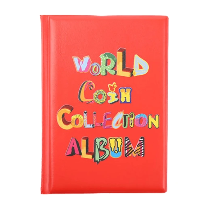 Coin Book 120 Pocket Coin Collection Holder Coin Storage Book 2.9x2.9cm Per Pocket, for Coin Collection