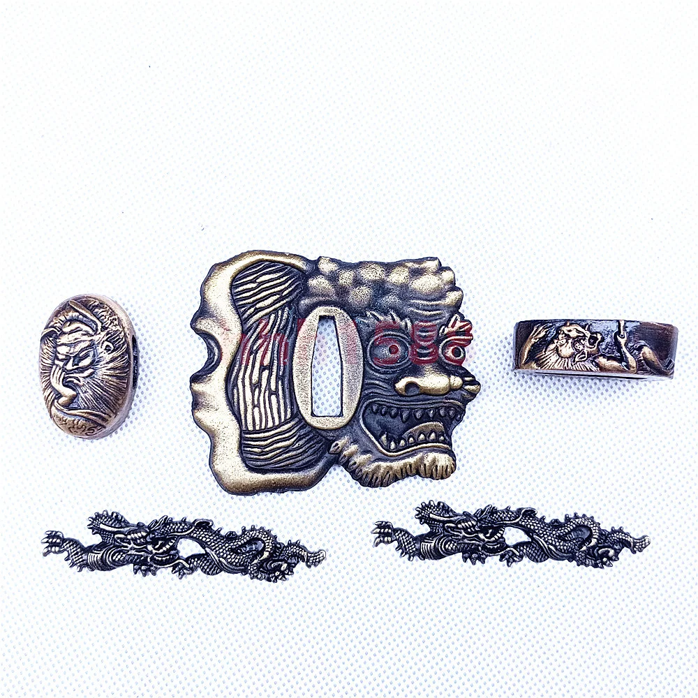 Alloy Parts Tsuba Handguard Guard Fuchi Menuki Kashira For Japanese Real Japan Samurai Katana Sword Fittings Very Nice New