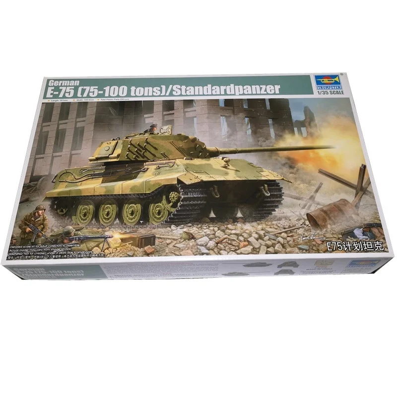 TRUMPETER 1/35 Model Puzzle Perakitan Plastik Standarpanzer Jerman E-75