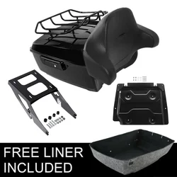 Motorcycle King Pack Trunk Pad Top Mount Rack Plate For Harley Tour Pak Sport Glide FLSB 2018-2024