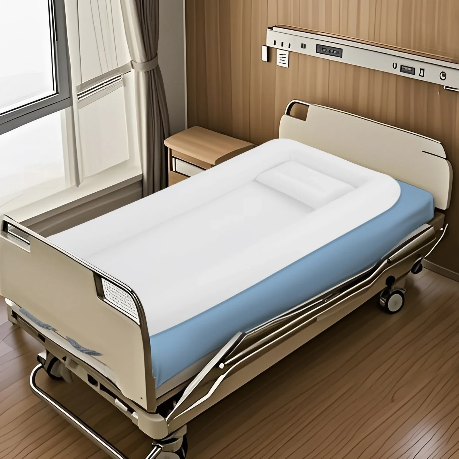 NEUESTE Aufblasbare Badewanne, Medizinische Aufblasbare Duschbadewanne mit Elektrischer Luftpumpe, Badezimmer im Bett für Behinderte, Senioren, Patienten – Detail 1