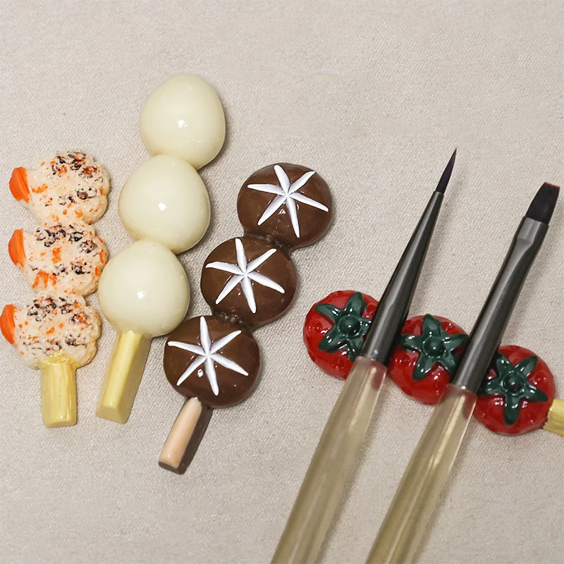 

Simulated Barbecue Nail Brush Organizer Cartoon Manicure Tool Holder Portable Countertop Storage For Manicure Tool Accessory