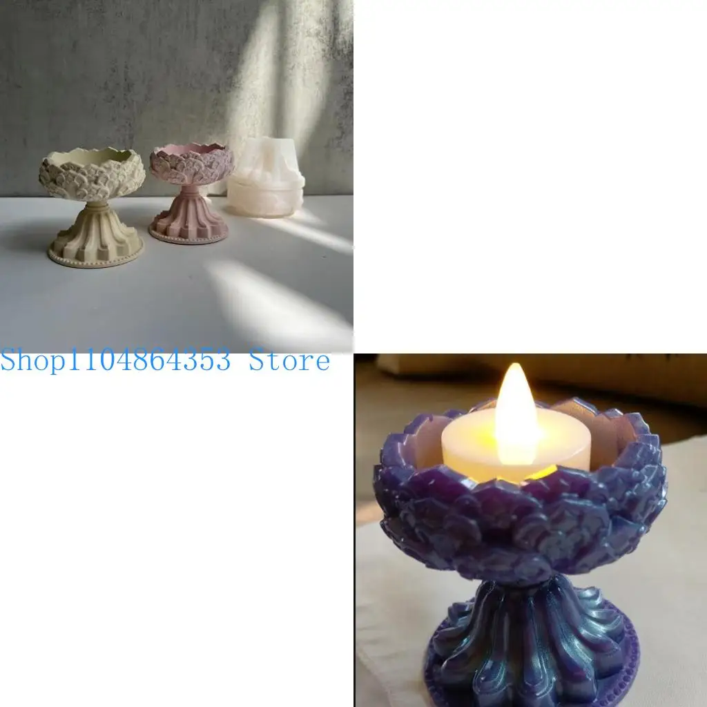 

652F Свеча держатели свечей силиконовые плесени смола смоля