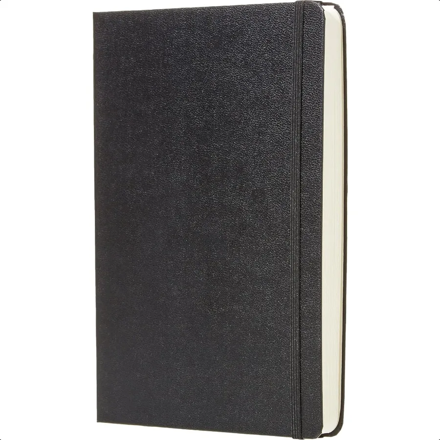 

Daily Planner and Journal Hard Cover 5.8 x 8.25 Black
