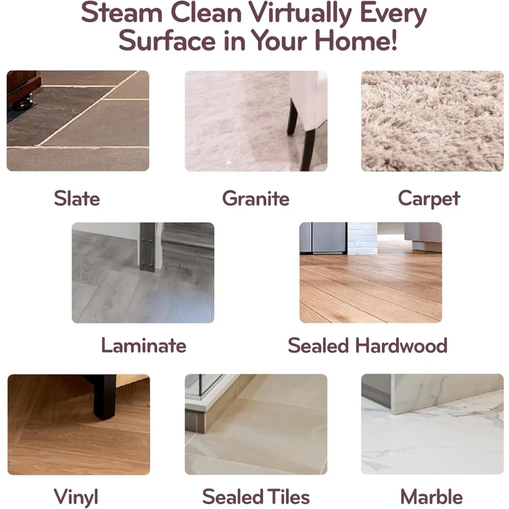 Steam Mop and Handheld Steam Cleaner for Floor Cleaning, Hardwood Floors, Grout Cleaner, Upholstery Cleaner, Tiles and Carpets