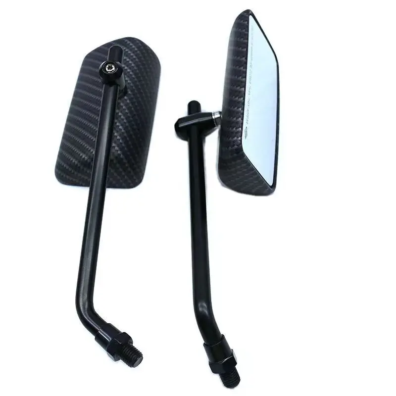 Universal Motorcycle 8mm10mm Rectangle Rearview Mirror Custom Side Mirrors For Honda Yamaha Kawasaki Suzuki Triumph BMW Choppers