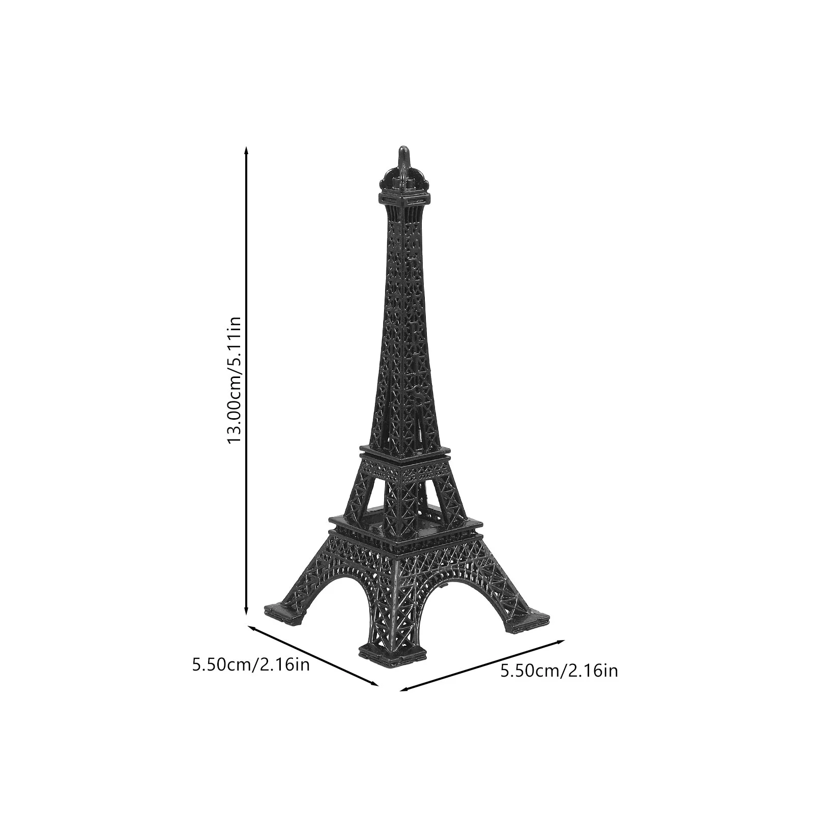 Eiffel Tower Home Decor Decorative Table Figurine Retro Adorn Vintage Metal Building Model Architecture Desktop Statue Office