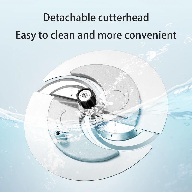 Электрическая и ручная нарезка двойного назначения с увеличенной практичной ручкой для овощей и фруктов, стержень под давлением из нержавеющей стали, нарезка для еды