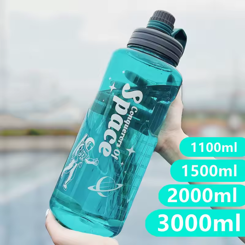 Bottiglia d'acqua per sport Fitness bottiglia d'acqua in plastica di grande capacità di alta qualità per arrampicata all'aperto bollitore per bottiglia per bevande in bicicletta