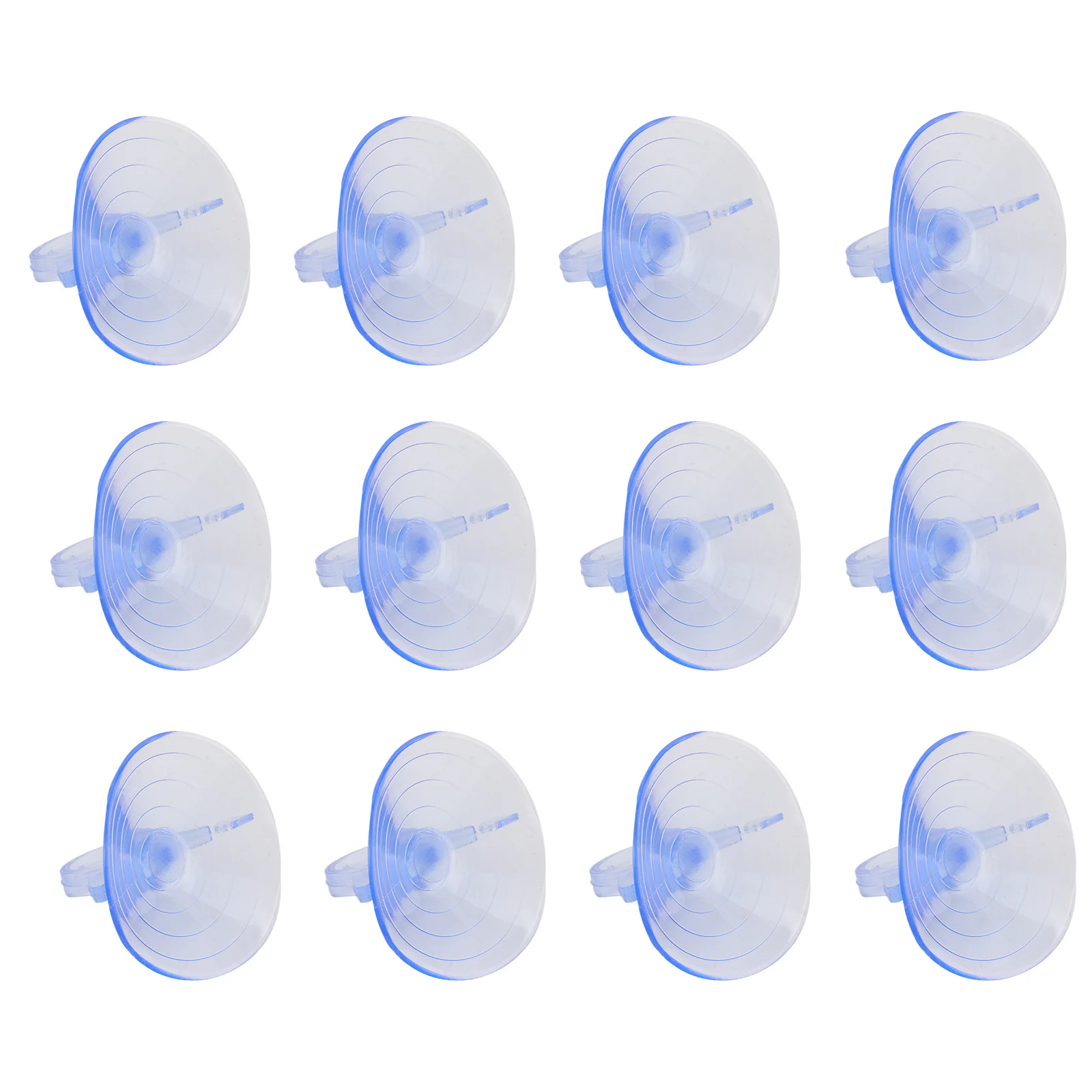 

12pcs 45Mm Pvc Suction Cup Transparent Fish Tank Glass Sucker Vacuum Aquarium Reptiles Box Fixed Pull Ring Multi-Purpose Strong