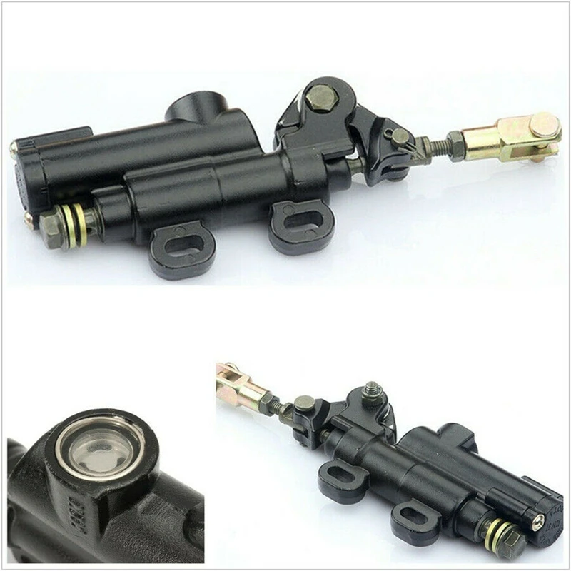 2X Universal Motorcycle Rear Hydraulic Brake Master Cylinder Pump For Yamaha Suzuki Kawasaki ATV Dirt Bike image 5