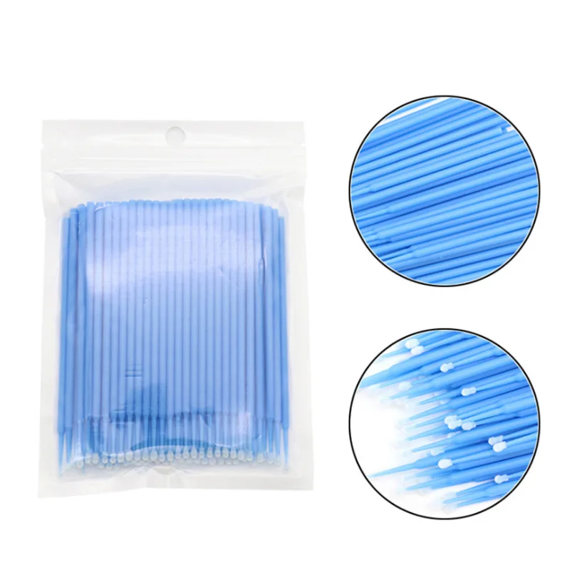 Disposable 100pcs Eyelash Brushes Mini Eyelashes Extension Brushes Make Up Tool Applicator Wand Mascara Microbrush Makeup Brush