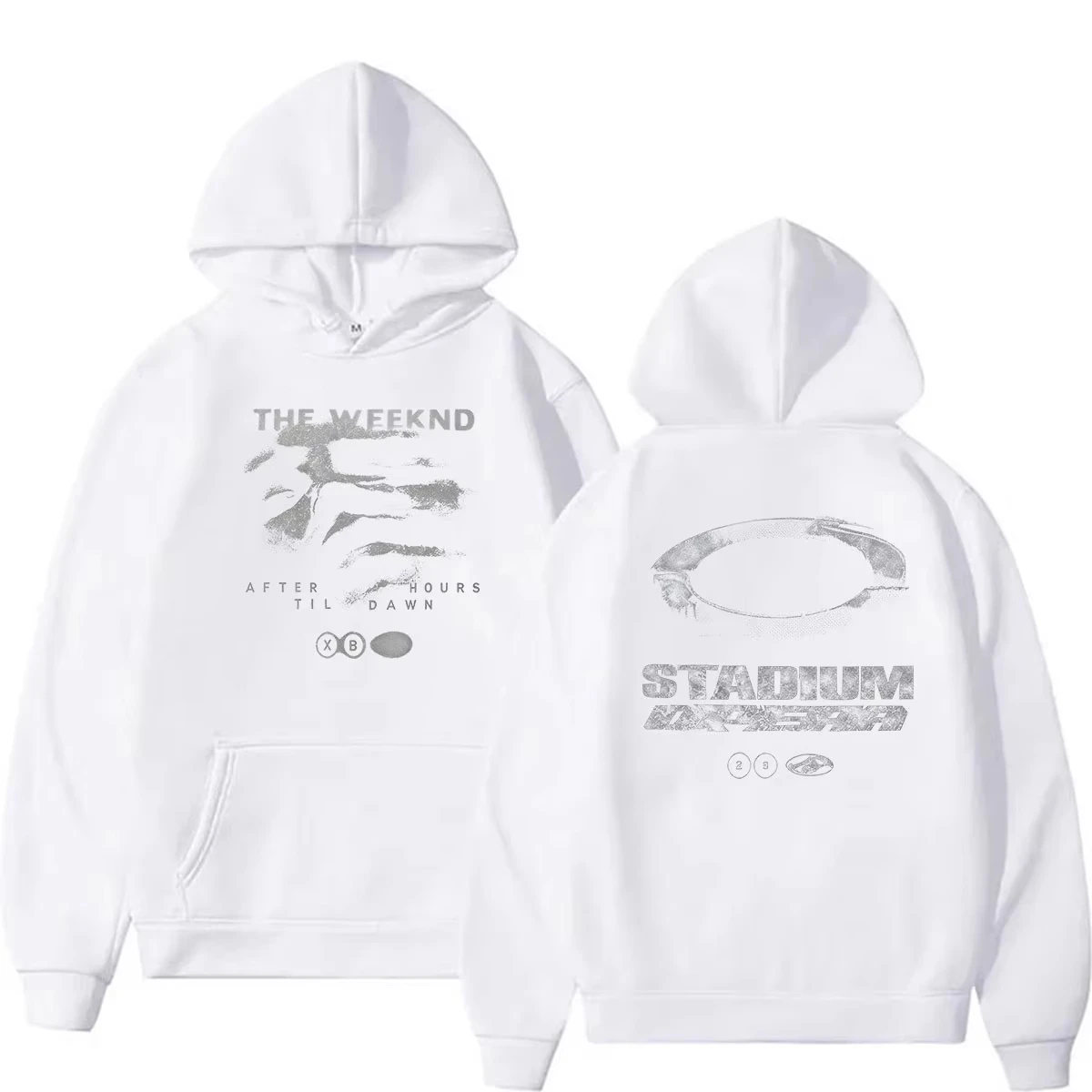 The Weeknd XO Unisex Print Long Sleeve Pullover, Hip Hop Street Retro Casual Style, 2026 Hot Selling Hoodies