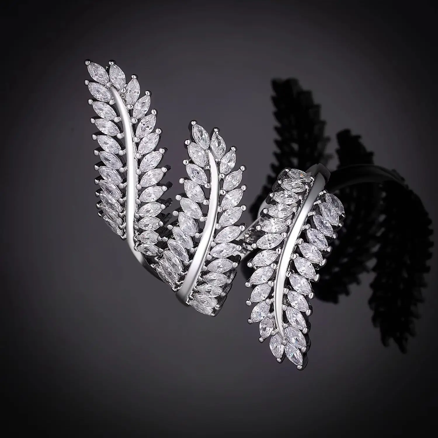 

Luxury High Quality Zirconia Fashion 4 Piece Fashion Big Bridal Jewelry Sets Elegant Women Necklace Earrings Wedding Sets