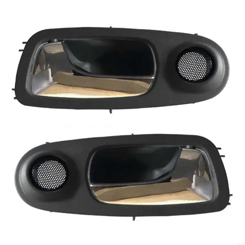 96548092 Hatchback Inner Door Pull Handle Assembly, ABS Trim with Black and Silver Finish for Daily Cabin Door Repair Use D7YA