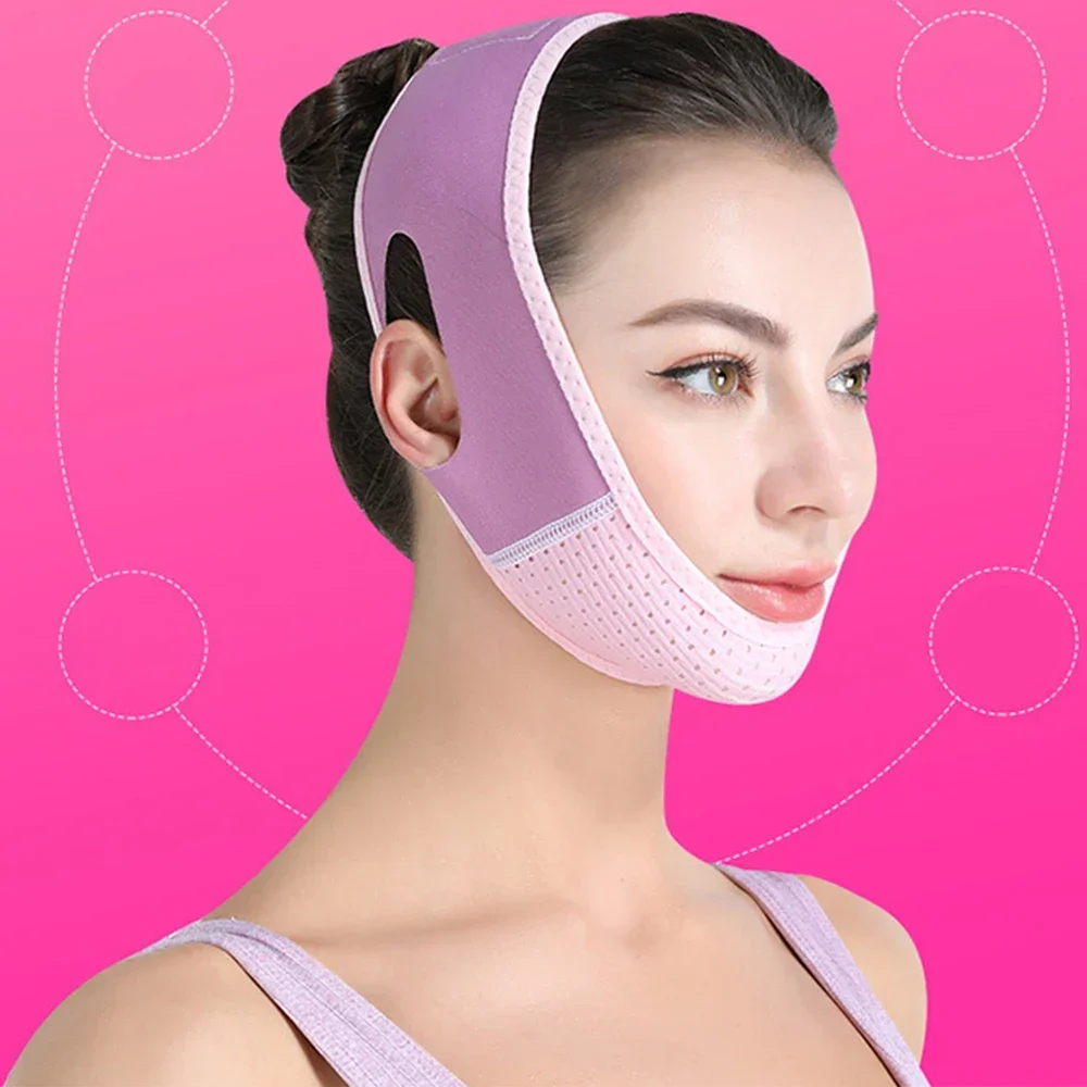 

Double Chin Remover Facial Lifting Slimming Bandage V Line Shaped Cheek Face Lift Up Belt Strap Jaw Face Tightening Massagers