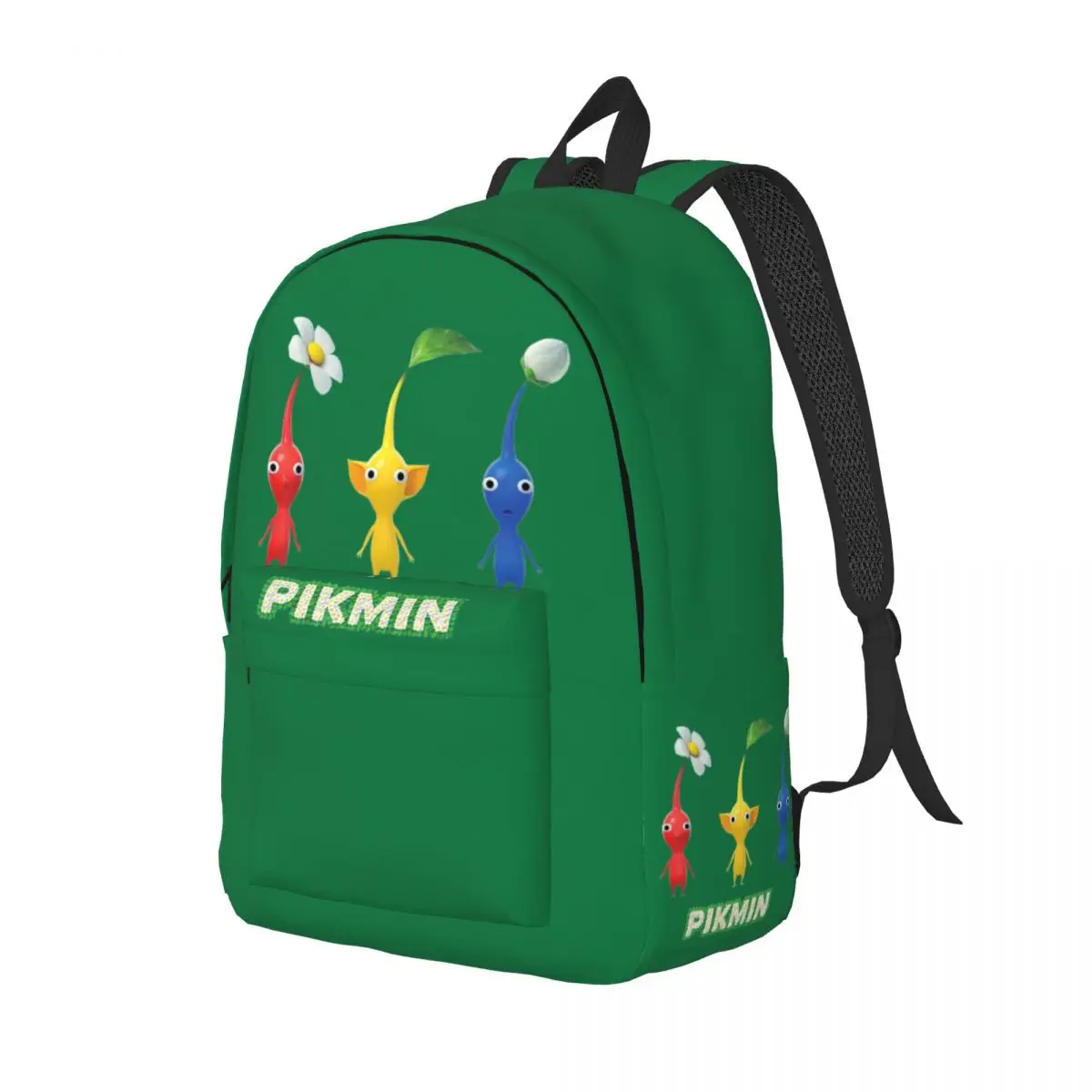 Pikmin mochila ao ar livre para pré-escolar, Escola Primária Estudante Cartoon Book Bags, Boy Girl Kids Daypack