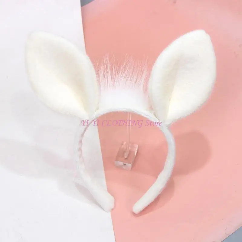 

N5KF Adjustable Animal Ears Headpiece For Costume Parties Role Play Accessories