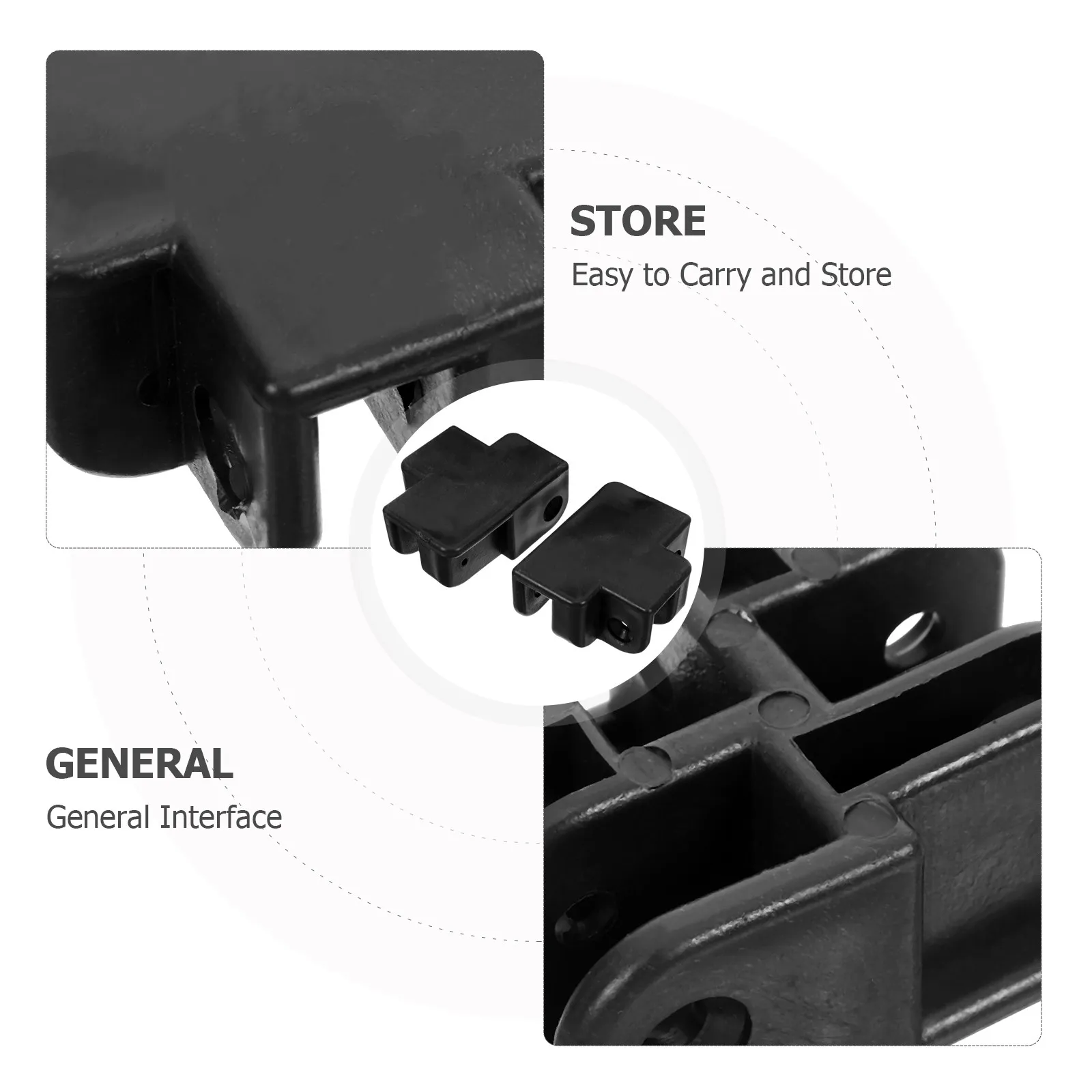 2Pcs Universal Canopy Pole Connector Support Bracket for Sunshade Tent Rods Outdoor Camping Shelter Equipment Parts