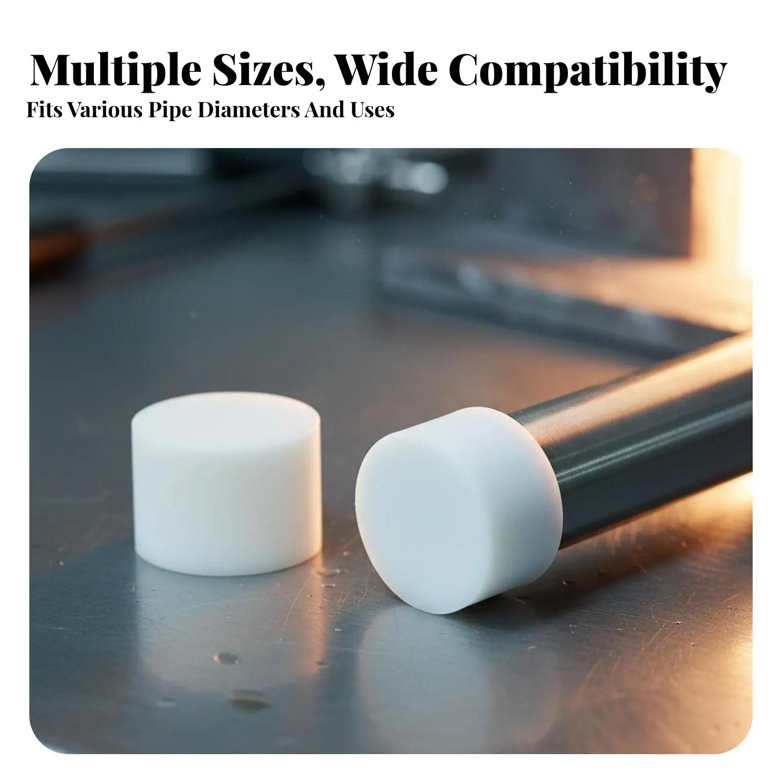 Round Silicone Caps for Tube Rod Ends Heat Resistant Sleeve Cover Industrial Plating Painting Powder Coating