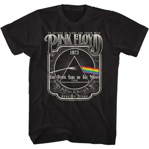 Pink Floyd 1973 Tourband Grafische print Zomer, herfst, winter T-shirt met korte mouwen voor heren en dames Casual los buiten