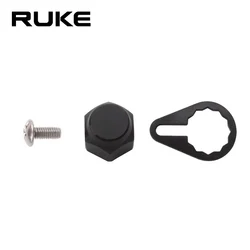RUKE Fishing Reel Crank Nut and Screw and Plate For Abu Daiwa BaitCast Reel Left and Right Hand Screw Cap Reel DIY Accessory