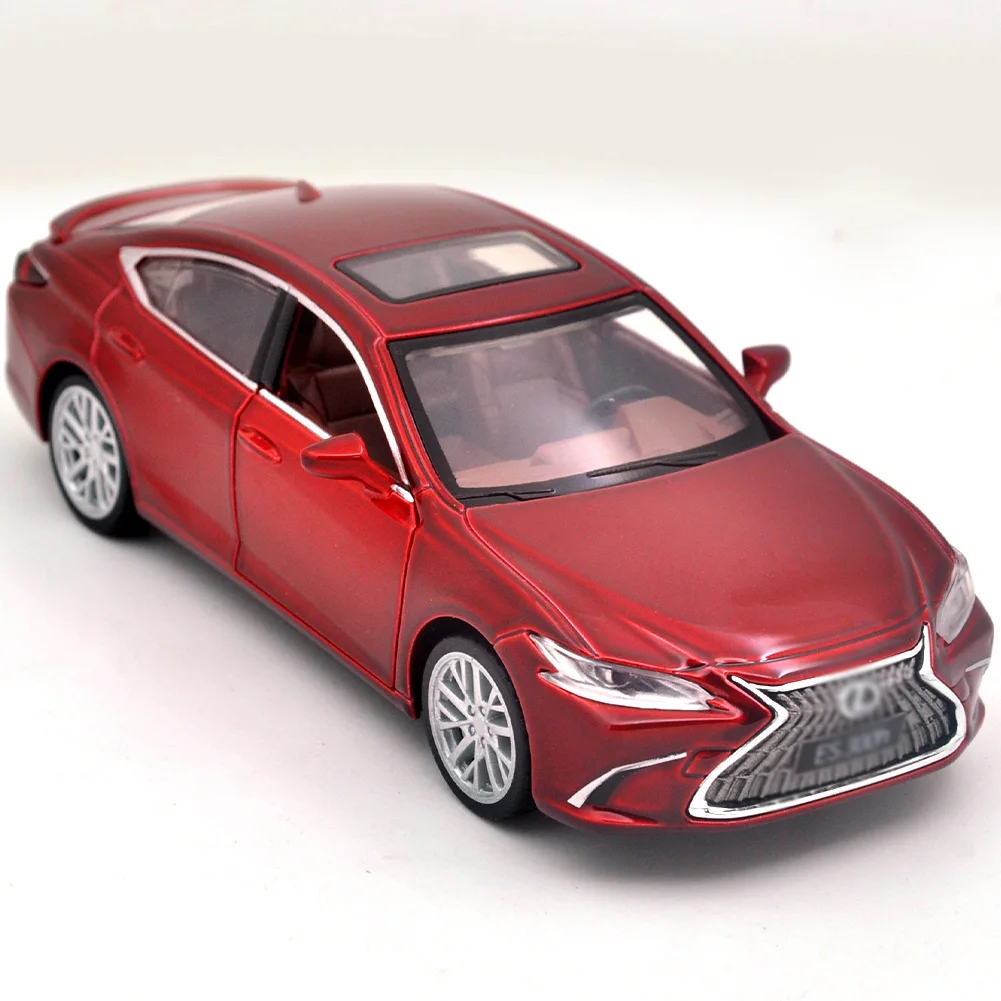 1/32 suitable for Lexus ES300H die-casting metal alloy model, car sound and light pull-back series children's toy gifts