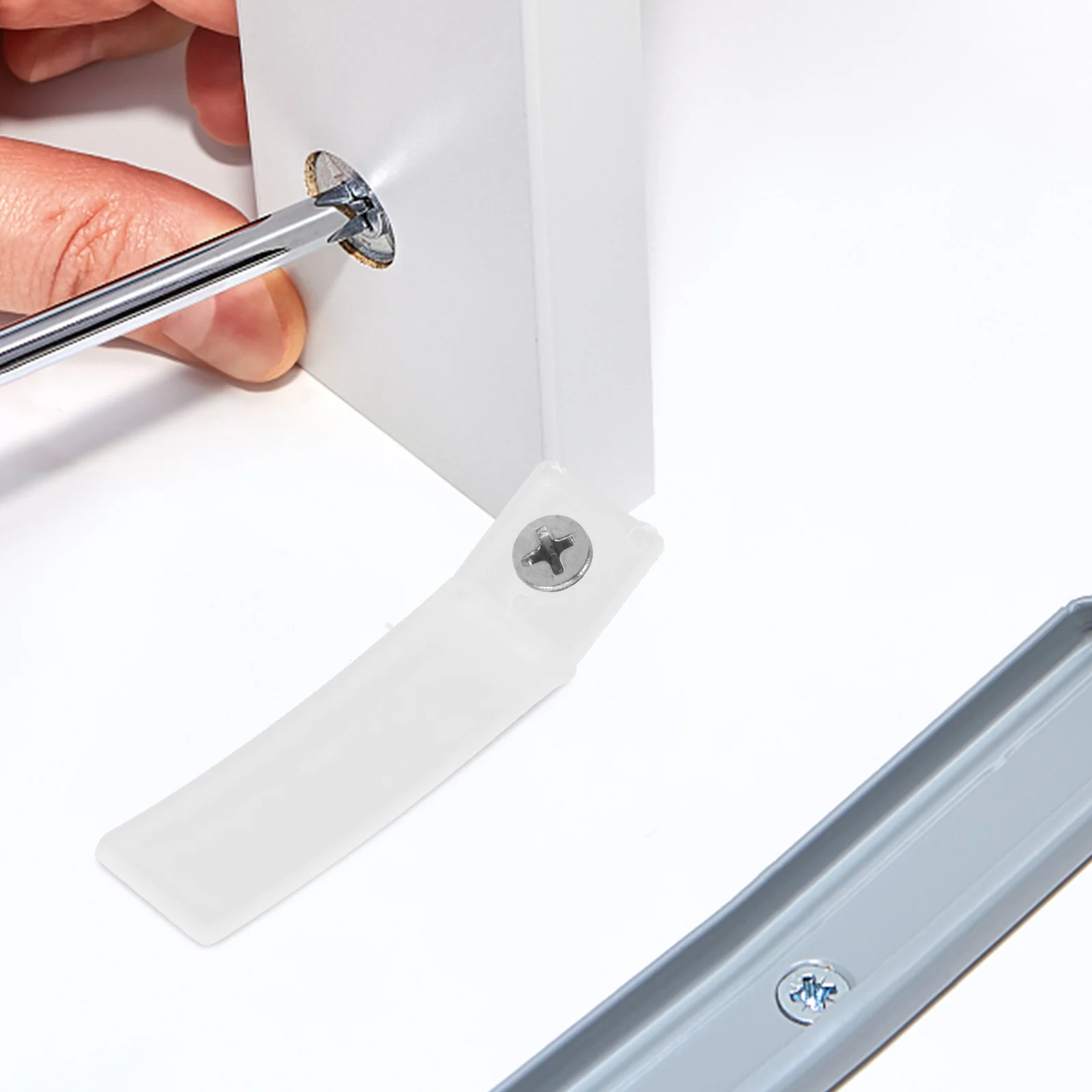 40-set doorzichtige plastic antislip rechthoek voor meubelbodemreparatietool Gemakkelijk te installeren stopt voor dressoir Plastic ladestoppers