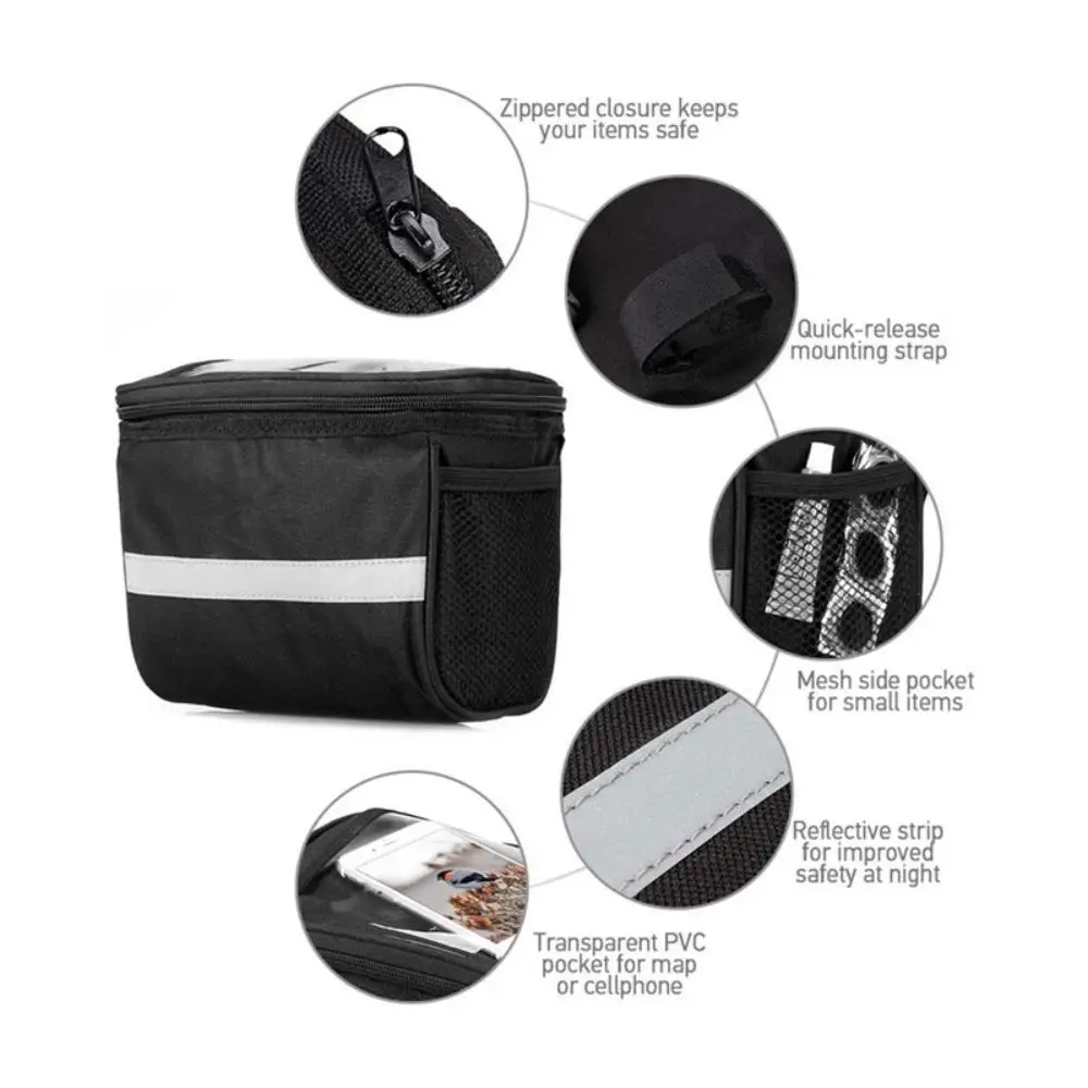 Bicycle Front Handlebar Bag Outdoor Cycling Bike Phone Mount Bags image 2