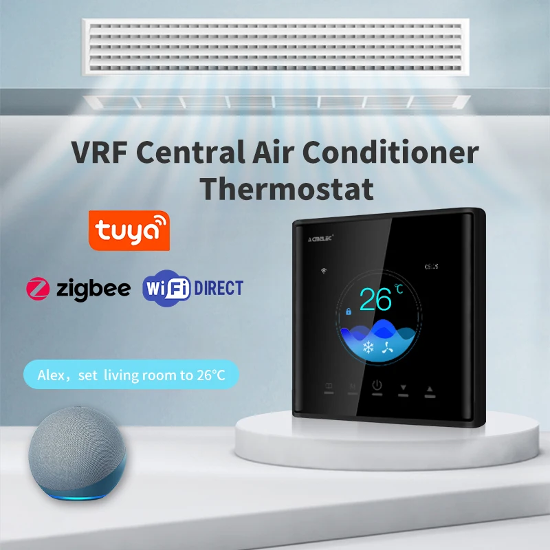 ZigBee Wifi Direct Tuya Smart Daikin Central Air Conditioner VRF VRV Thermostat Work With Alexa Google Home Yandex Smartthing