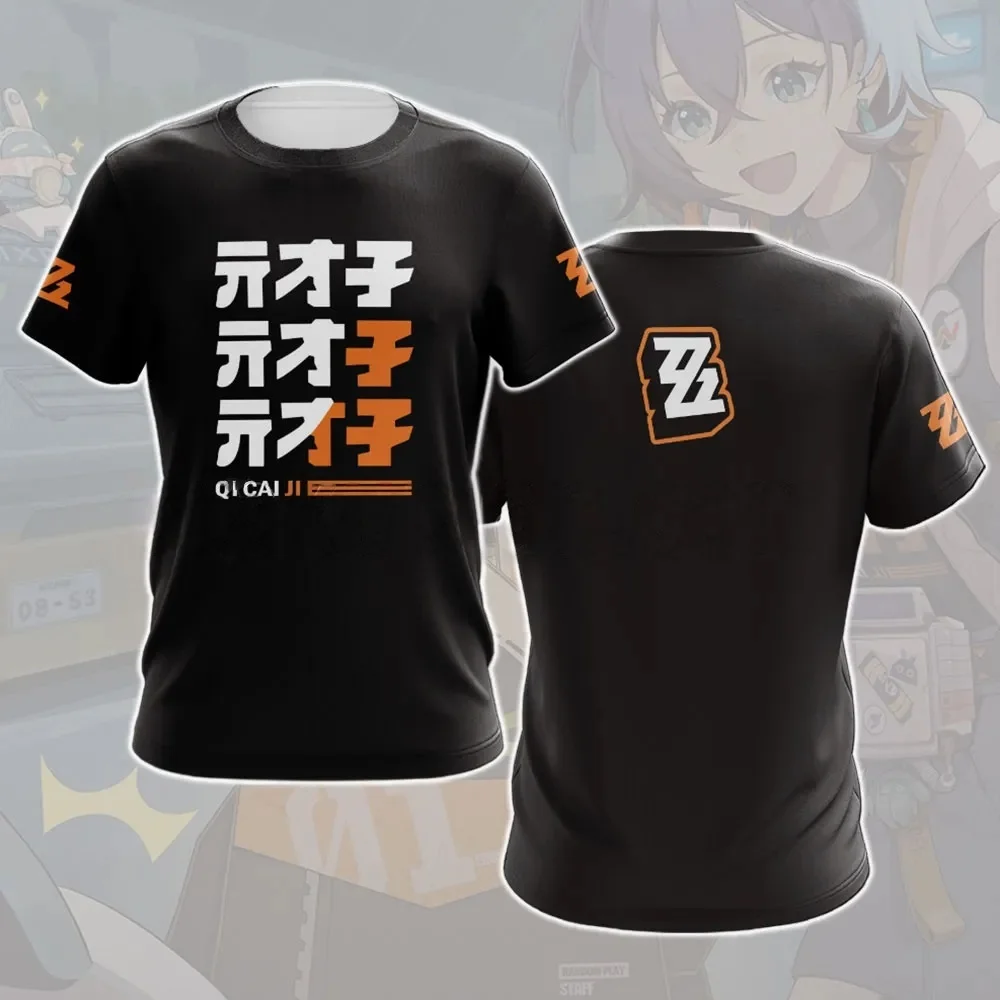 New Game Zenless Zone Zero Cosplay 3D Print t shirts Fashion Men/Women Short sleeve O-Neck T-Shirt Street Harajuku Y2k Clothing